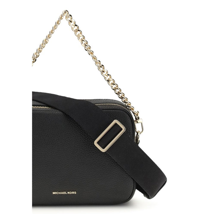 Black Calf Leather Bos Taurus Shoulder Bag Michael Kors