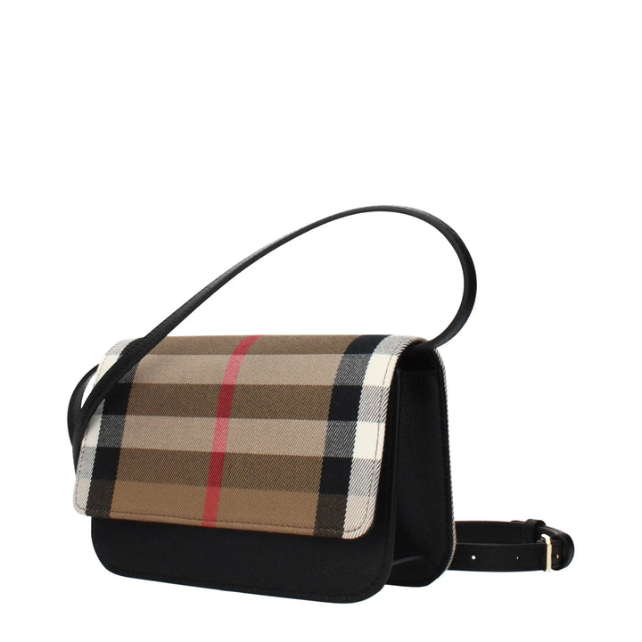 Beige Fabric Clutch Bag Burberry