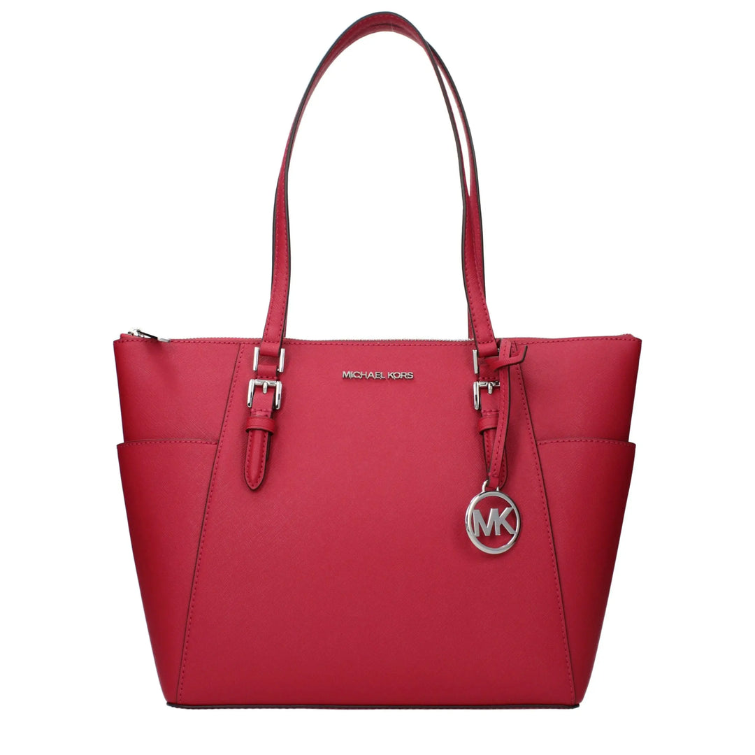 Red Leather Shoulder Bag Michael Kors