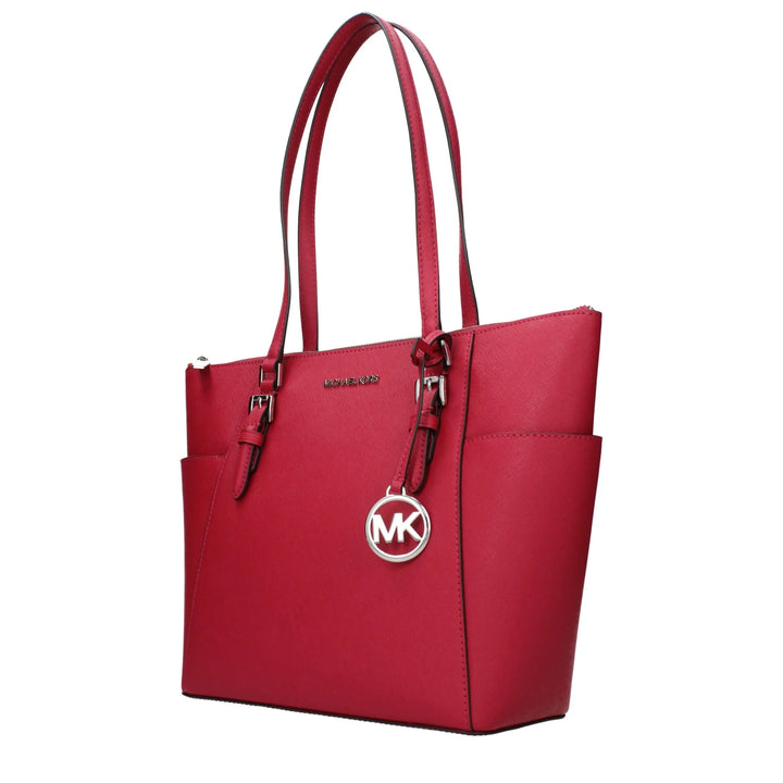 Red Leather Shoulder Bag Michael Kors