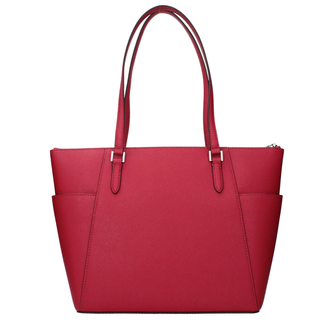 Red Leather Shoulder Bag Michael Kors