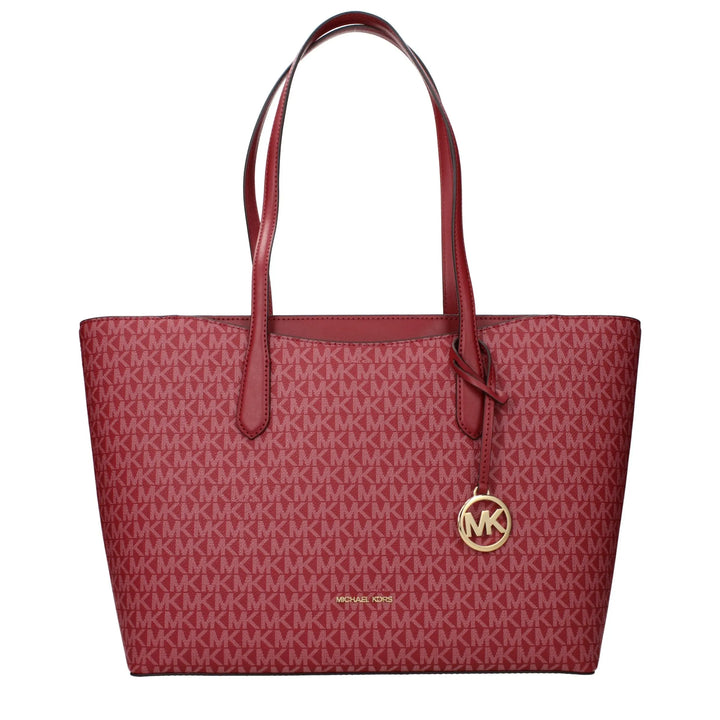 Red Fabric Shoulder Bag Michael Kors
