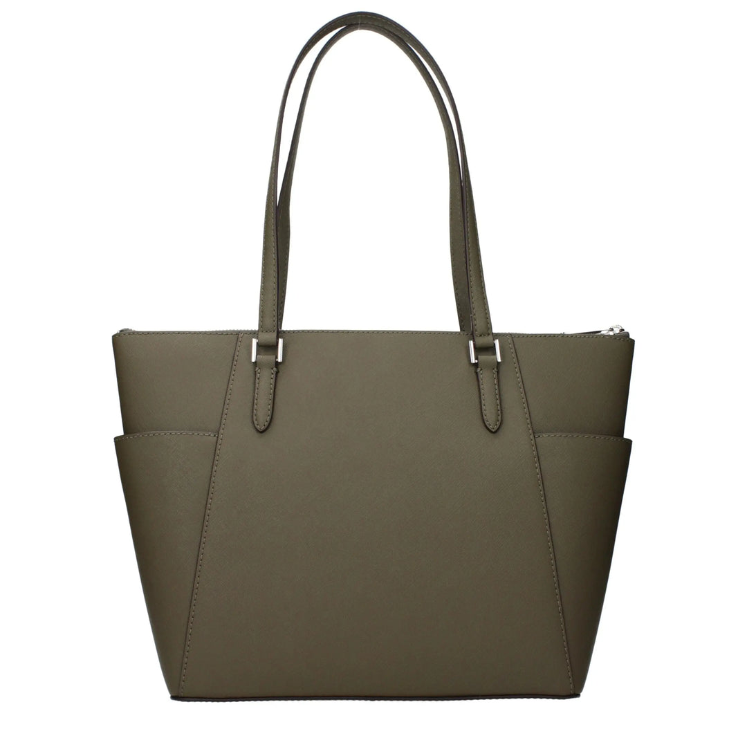 Green Leather Shoulder Bag Michael Kors