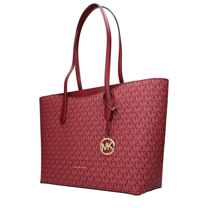Red Fabric Shoulder Bag Michael Kors