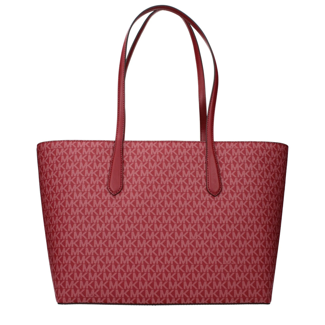 Red Fabric Shoulder Bag Michael Kors