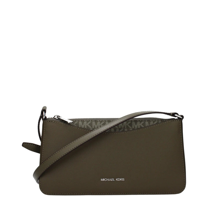 Green Fabric Crossbody Bag Michael Kors