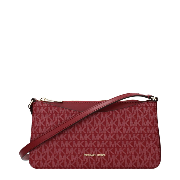 Red Fabric Crossbody Bag Michael Kors