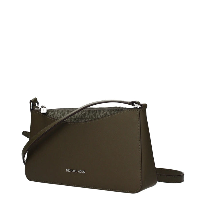 Green Fabric Crossbody Bag Michael Kors