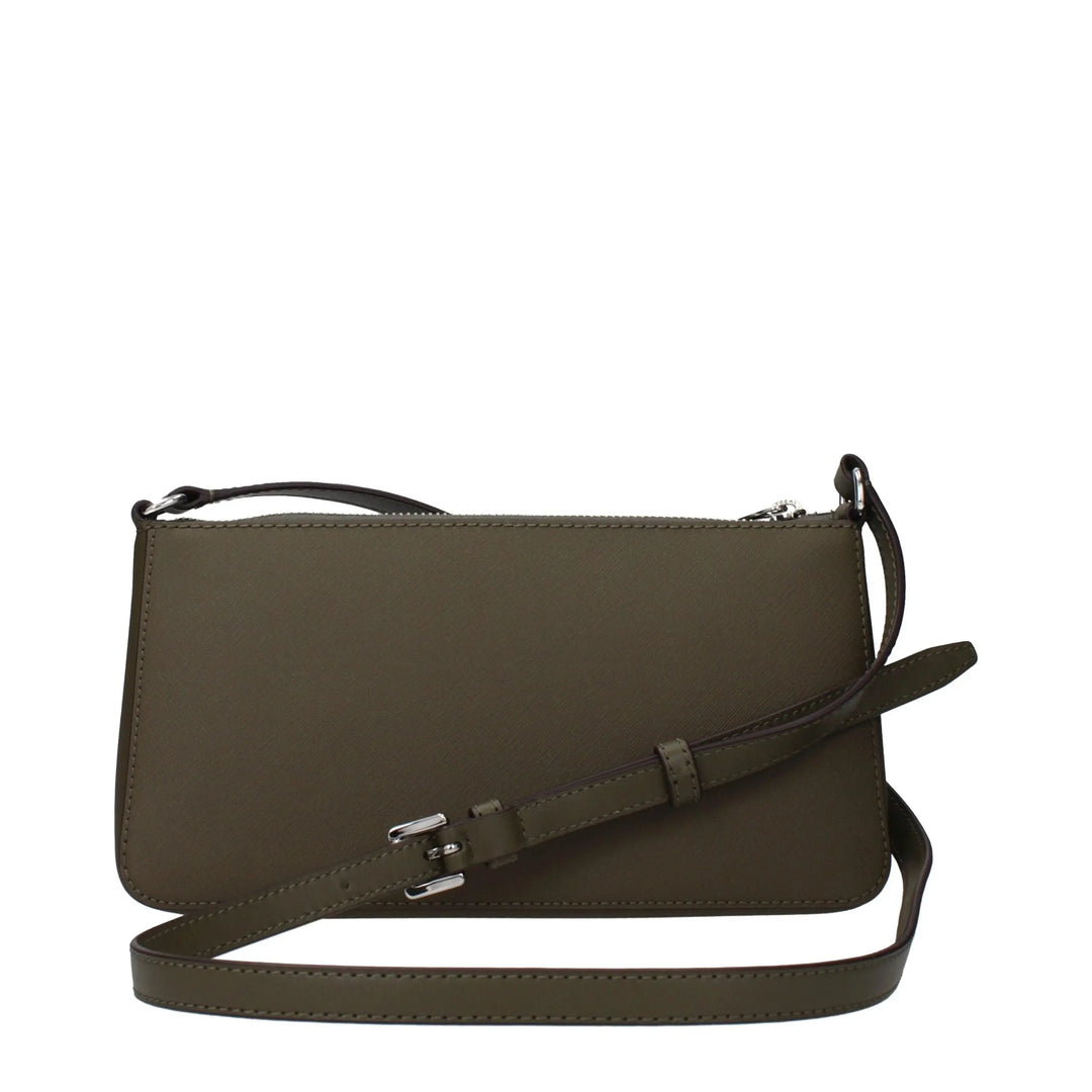Green Fabric Crossbody Bag Michael Kors