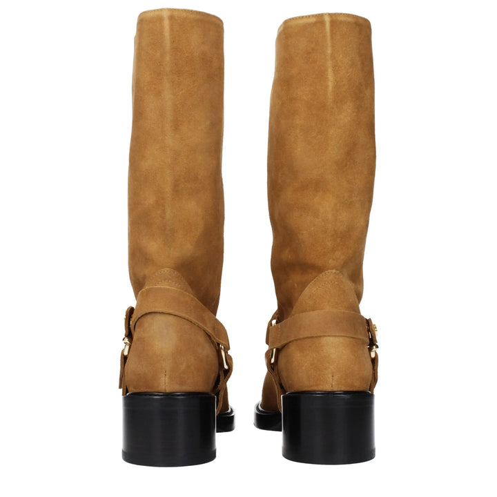 Brown Leather Ankle Boots Chloé