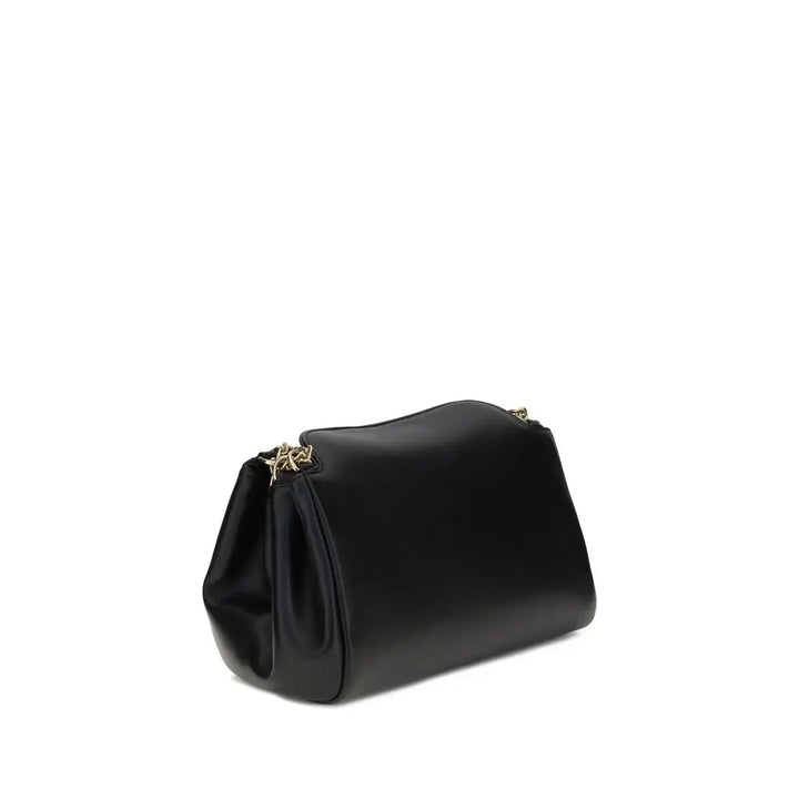 Black Calf Leather Bos Taurus Shoulder Bag Prada