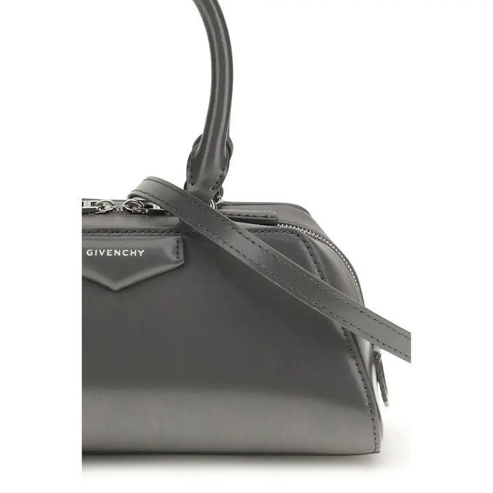 Gray Calf Leather Bos Taurus Shoulder Bag Givenchy