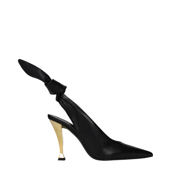 Black Leather High Heel Pumps Givenchy