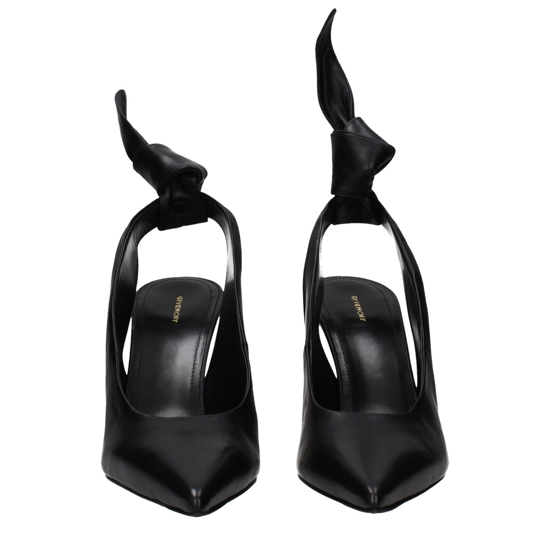 Black Leather High Heel Pumps Givenchy