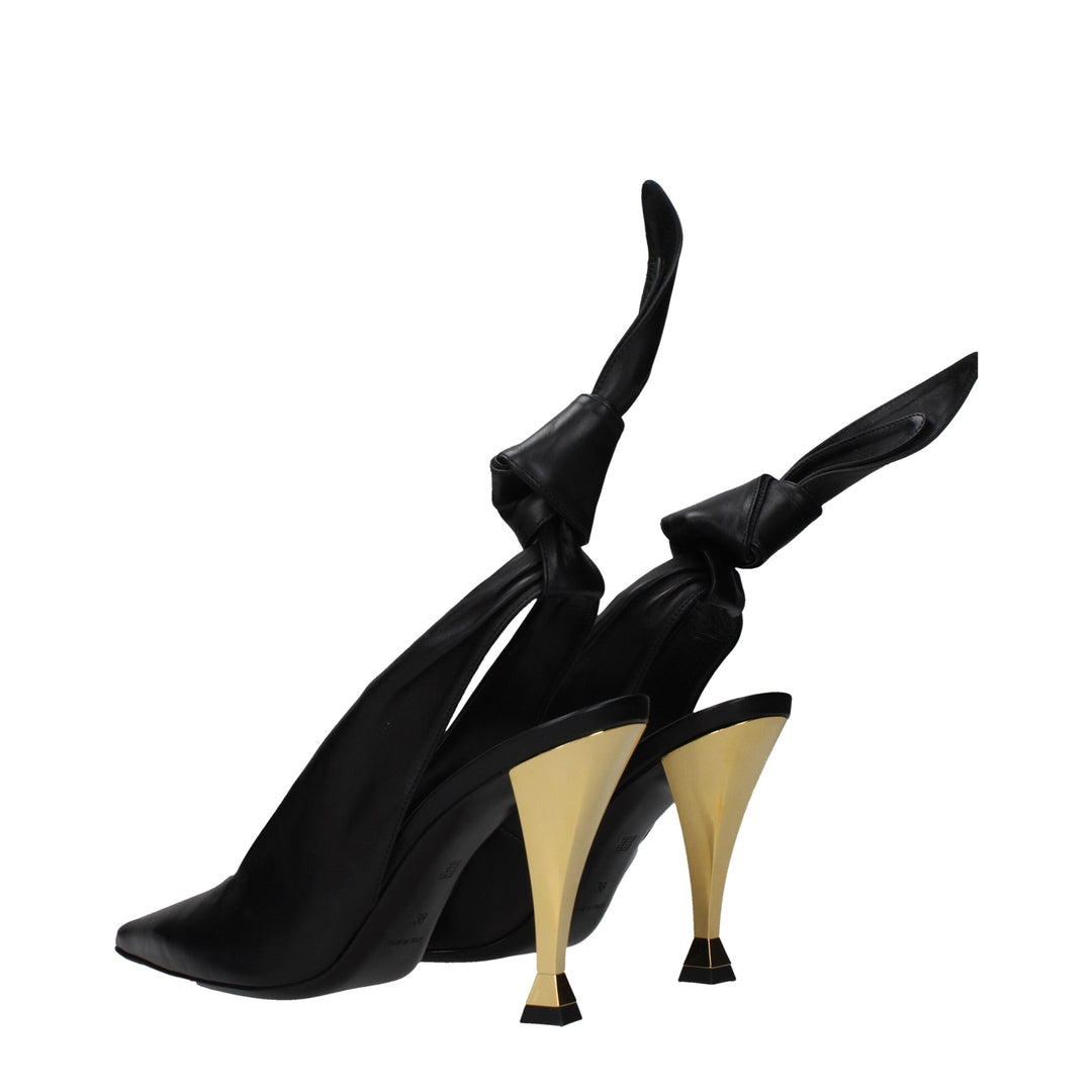 Black Leather High Heel Pumps Givenchy