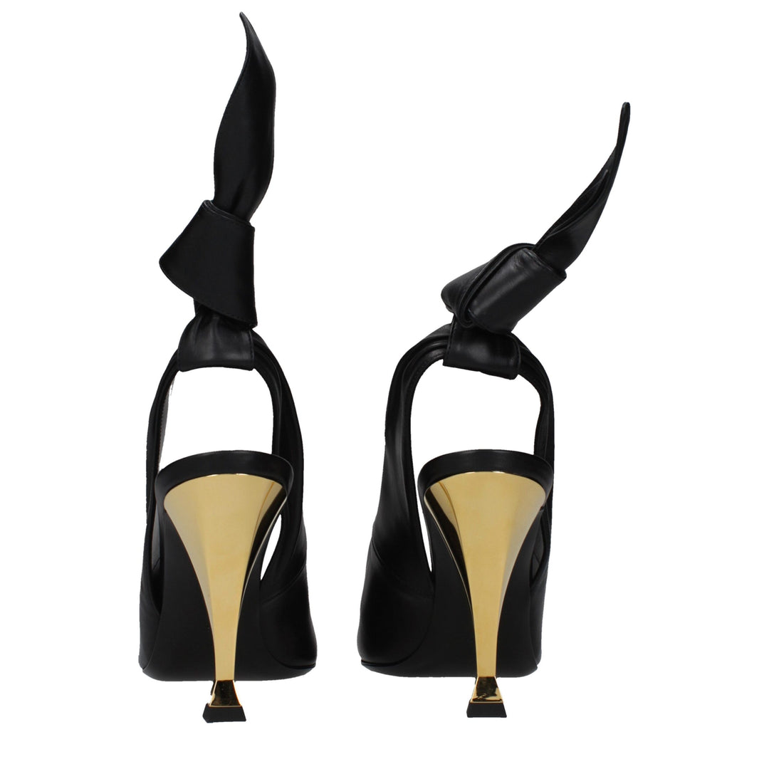 Black Leather High Heel Pumps Givenchy