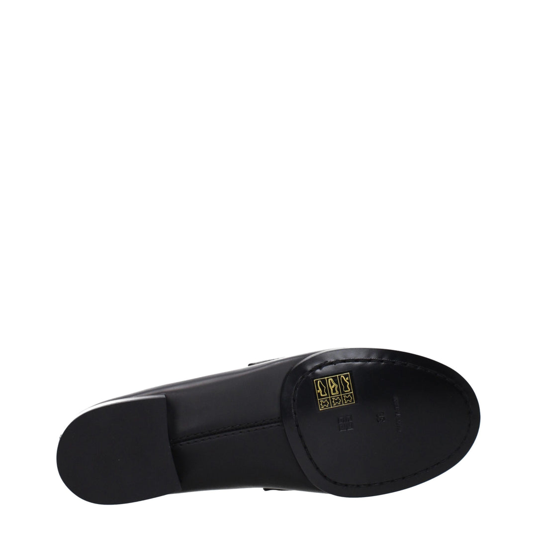 Black Leather Slip-On Loafers Givenchy