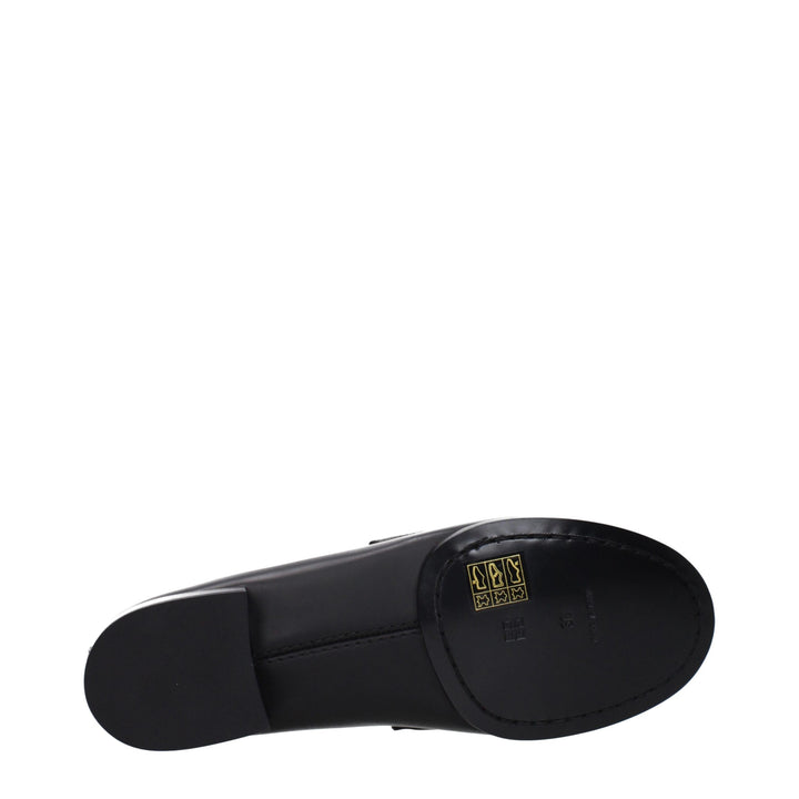 Black Leather Slip-On Loafers Givenchy