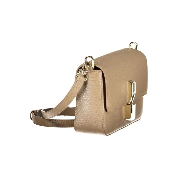 Beige Leather Women Bag Furla