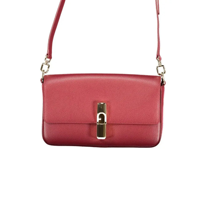 Rosso Leather Women Handbag Furla
