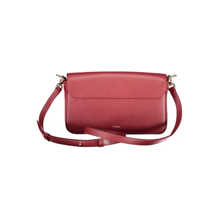 Rosso Leather Women Handbag Furla