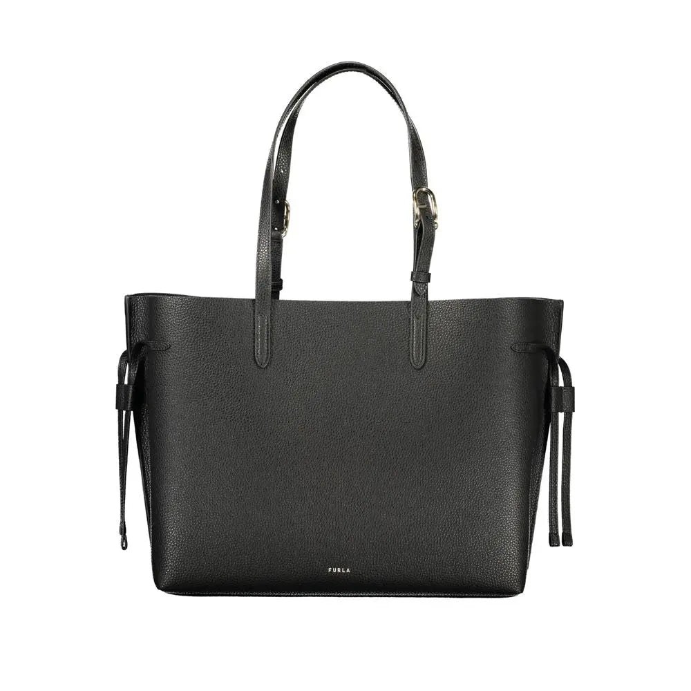 Black Leather Women Handbag Furla