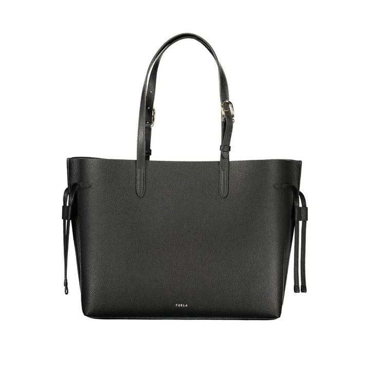 Black Leather Women Handbag Furla