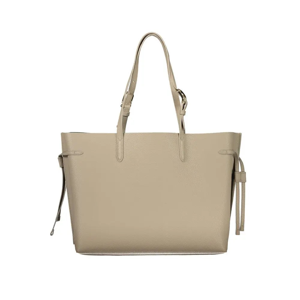 Beige Leather Women Handbag Furla