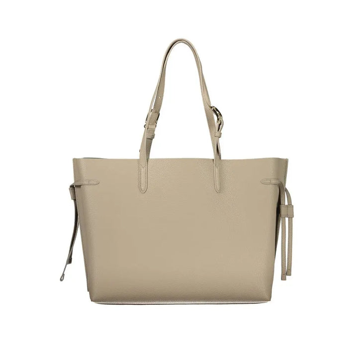 Beige Leather Women Handbag Furla