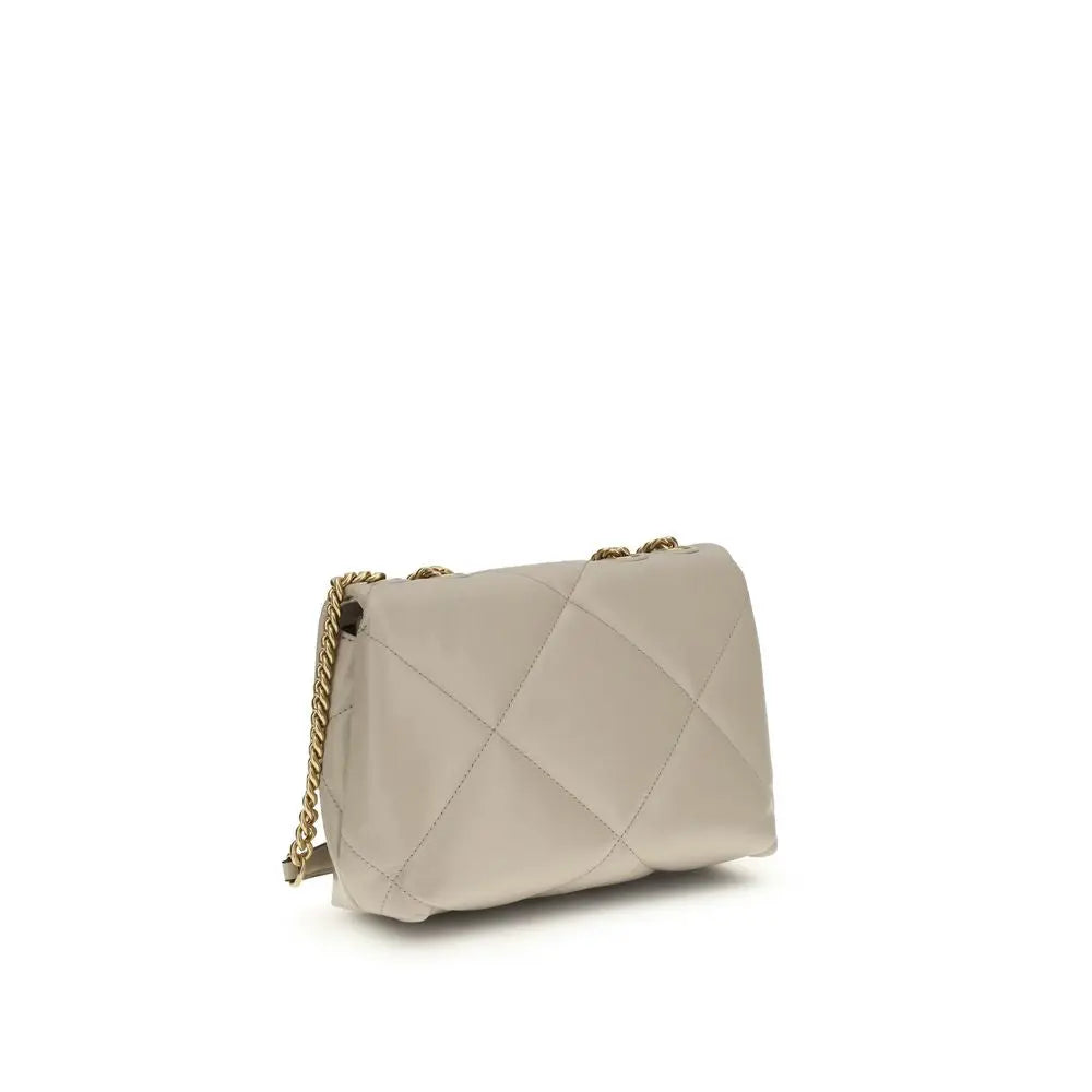 Beige Lamb Ovis Aries Aries Shoulder Bag Tory Burch