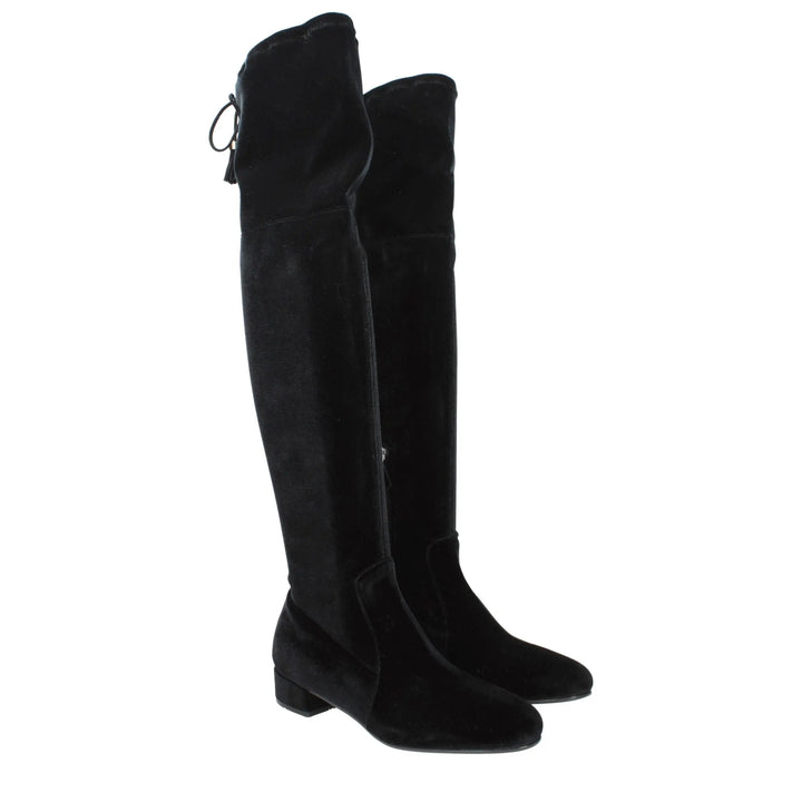 Black Velvet Over The Knee Prada