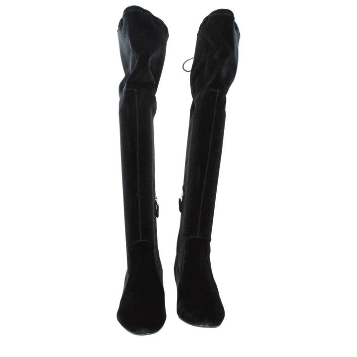 Black Velvet Over The Knee Prada