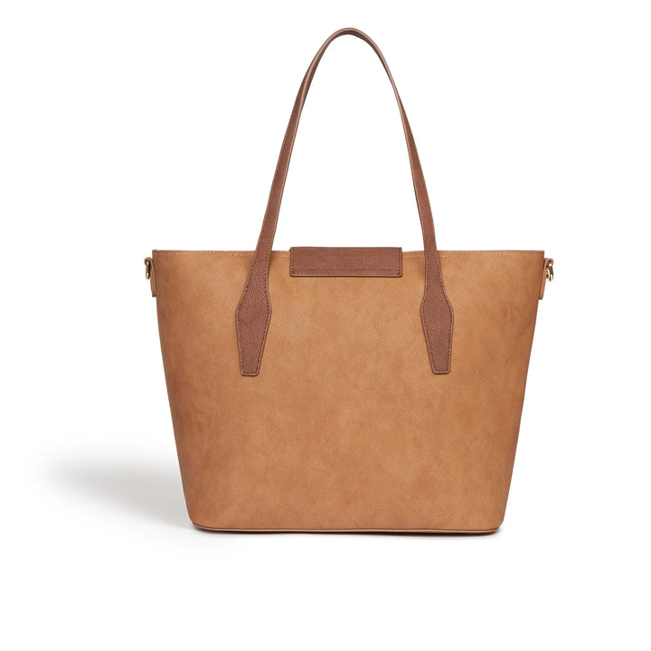 Maple Brown Vegan Non Leather Tote Bag Jade Azolla